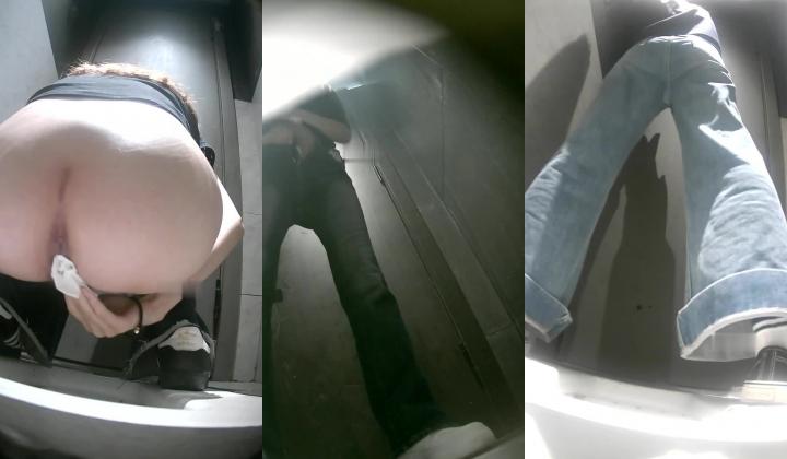 高质量酒吧后拍 高跟丝袜大长腿 牛仔裤美女的大白屁股没有什么股沟正对镜头