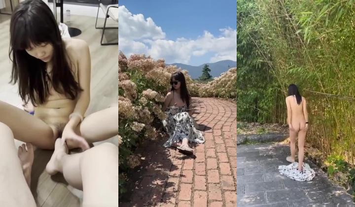 身材苗条年轻拜金小姐姐沦为金主小母狗，日常露脸调教啪啪，景区全裸露出，调教的服服帖帖