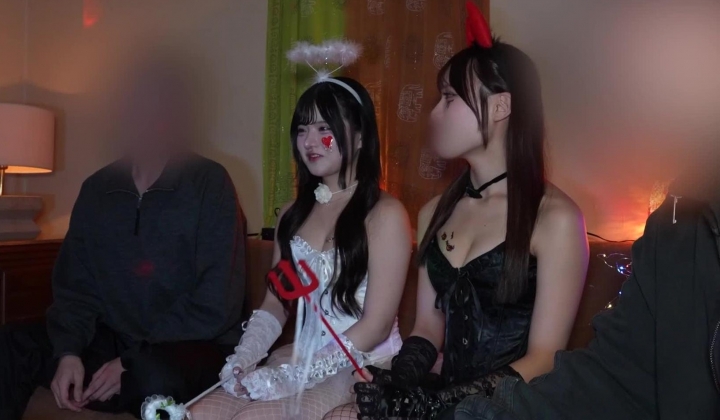 野獣の会vol.196【露脸】巨乳x美女x7P狂欢~20岁的美艳炮友~Cosplay天使和恶魔