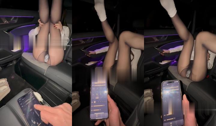 推特68万良家杀手「我的枪好长」付费资源 插着穿戴式跳蛋出来约会，骚货等不及了直接在车里玩，男朋