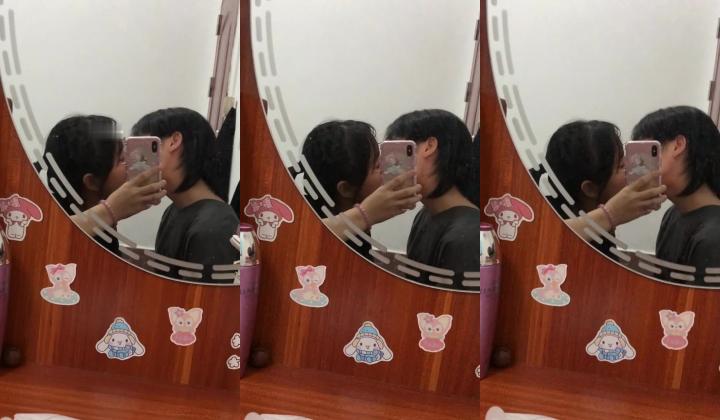 云盘高质泄密！青春学生百合情侣各种日常淫乱自拍，假小子除了没有老二其它完全男性化，啪啪手法娴熟