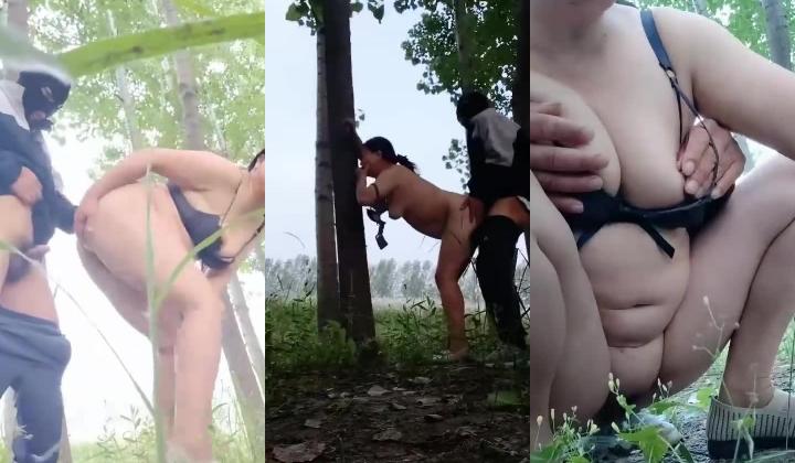 熟透了的老葱【喜欢黑人】农村骚妇巨奶肥臀~大院道具裸奔~树林啪啪