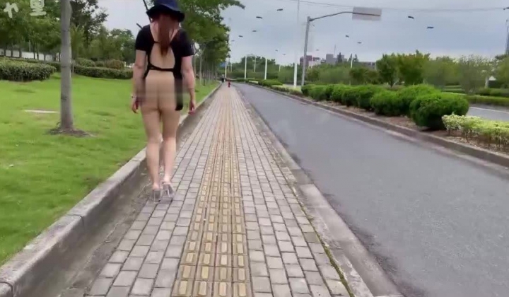 推特上的牛逼露出女神，【邪恶力量】网吧人群中的座位、游戏厅中真空短裙跳舞露B、户外全裸散步
