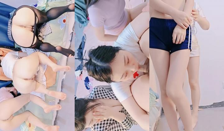 颜值嫩妹【三个极品小姨子】，巨乳无毛一线天，极品肉缝，三女大战小蚯蚓，超极品