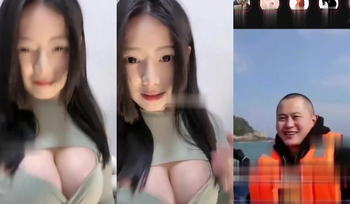 最新抖音泄密，48万粉木瓜巨乳女神【冷艳小姨】隐私福利，全裸一指禅自慰疯狂擦边