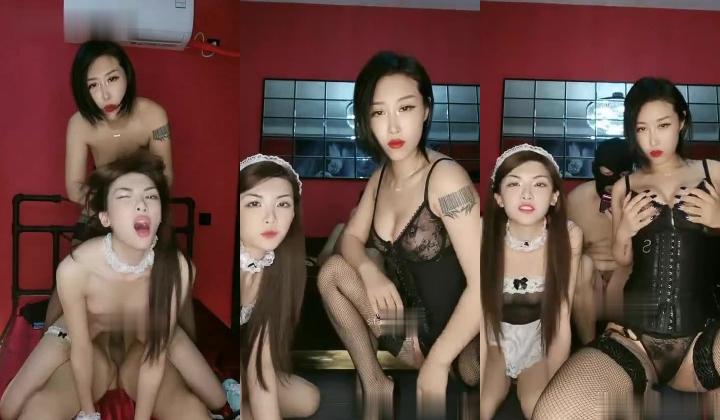 极品骚浪女同【夜翼S和骚猫M】多种SM调教自慰羞辱啪啪双飞4天9小时直播合集