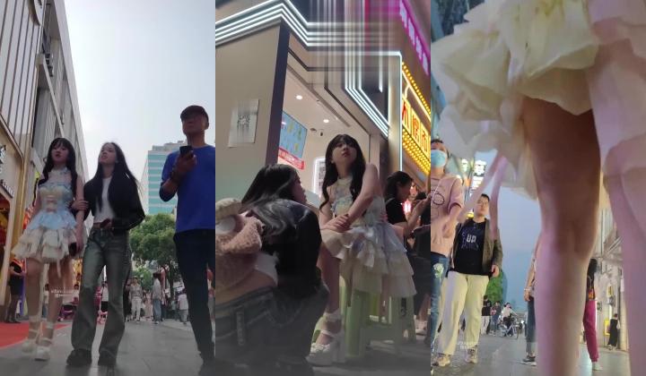 步行街拍抄底大神『KXCD』系列 专挑年轻好看质量高的小姐姐