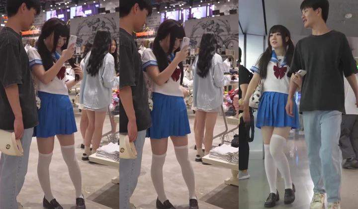 『BCbananacat』街拍系列 极品紫色少妇肥臀差点坐到镜头上