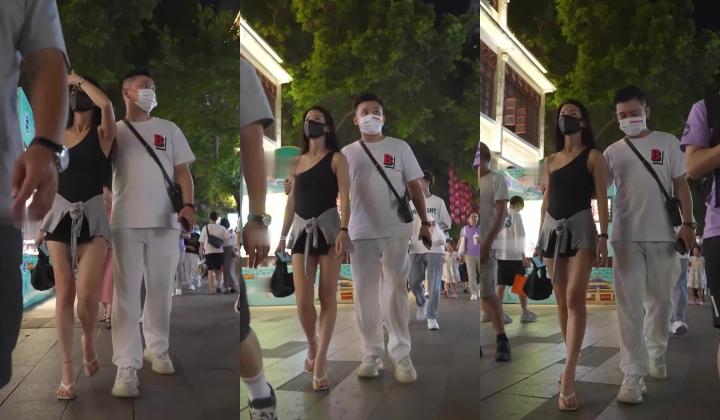 『BCbananacat』街拍系列 极品紫色少妇肥臀差点坐到镜头上
