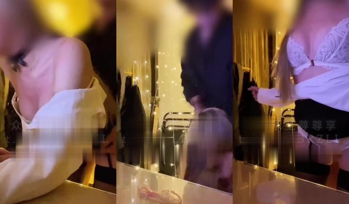 专攻高颜值网红台湾泡良大神「郑原创」FO私拍，职场新人妹，黑丝白衬，腿上调情，跪地口交、后入，口
