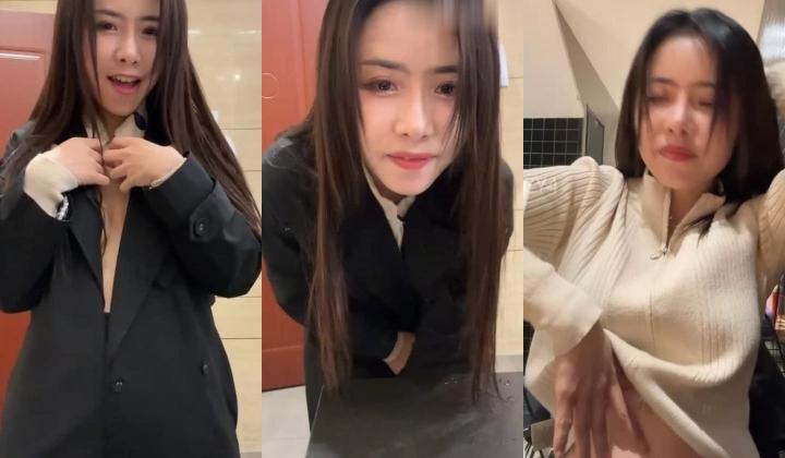 ️逆天户外主播【qingqing-ss】高颜值长腿丝袜、公园、商场餐厅大胆当着路人面裸露自慰