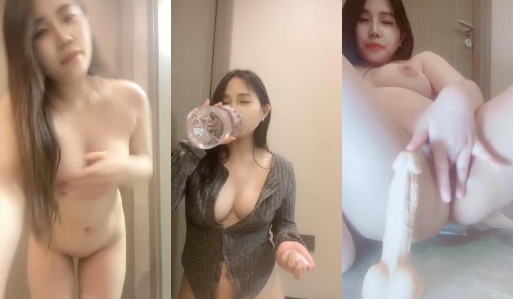 颜值嫩妹【甜奶昔】，极品学生妹，36D奶白虎馒头逼,大尺度掰逼展示，道具自慰高潮