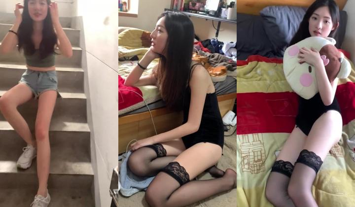 最完美的学院女神！大神高价约女神拍写真，趁她趴着对着完美的背影狂撸！9分超高颜值 10分甜美，还