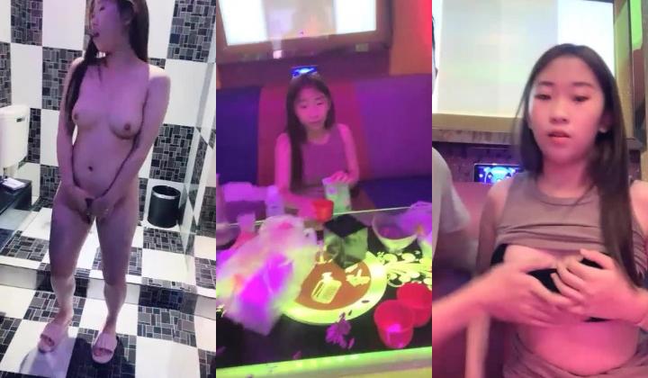 KTV约粉丝啪啪 【19岁的小仙女】 小姐姐一对美乳 洗手间对着镜子后入 白皙风骚 淫水不断享受