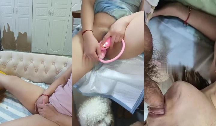 福建良家人妻，人狗混交狗狗舔逼做爱口交自慰高潮喷刺激