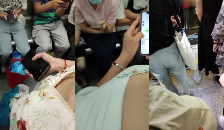 最新广东地铁近距离偷拍俯视偷瞄少女少妇们的大小奶子！偶遇超级有气质的高颜值美少妇，竟然不带胸罩，