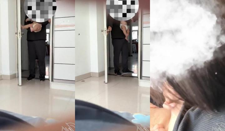 原创24 表哥关心几句出门上班后，我把嫂子骗进房间口交，摸她的大奶子