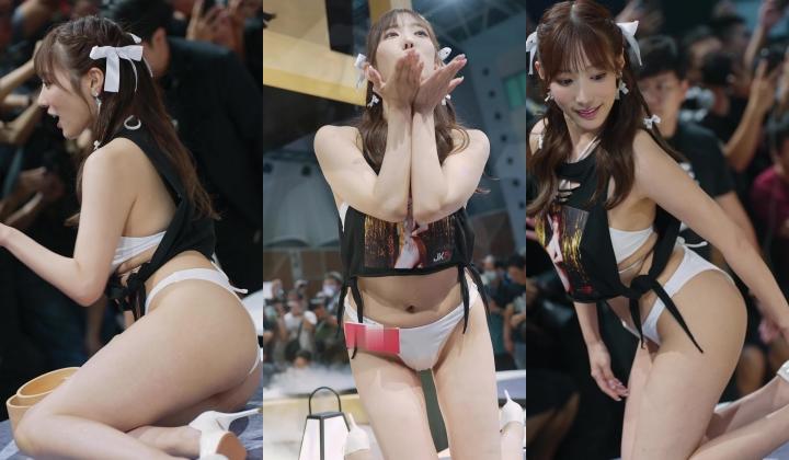 台北国际成人展真实现场 旋转女优抖奶热舞