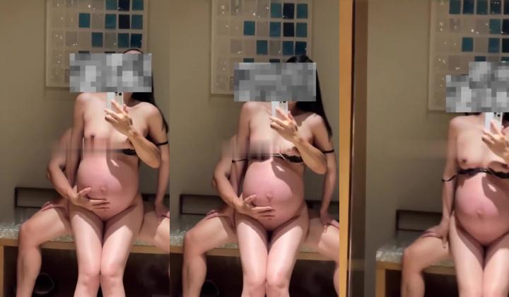 炸裂的绿帽夫妻，【fiee】，大着肚子还要约单男，蜜桃臀人妻，享受第三者的服务，令人羡慕的开放型