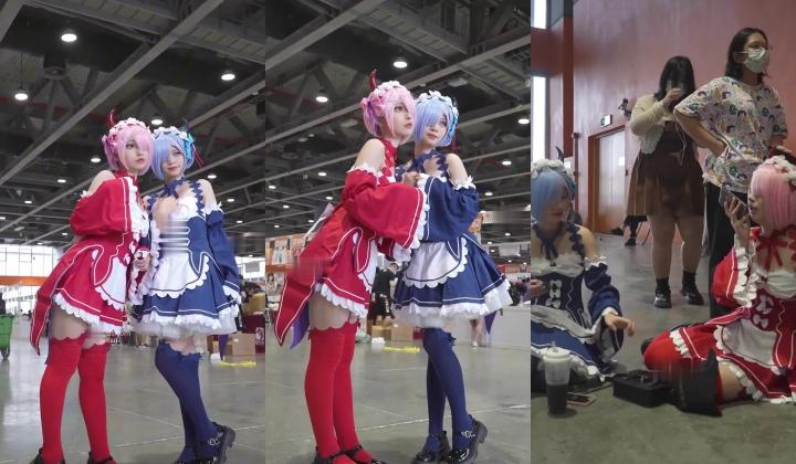 超强画质『BCbananacat』街拍系列合集 前后抄底COSPLAY聚会里的嫩妹
