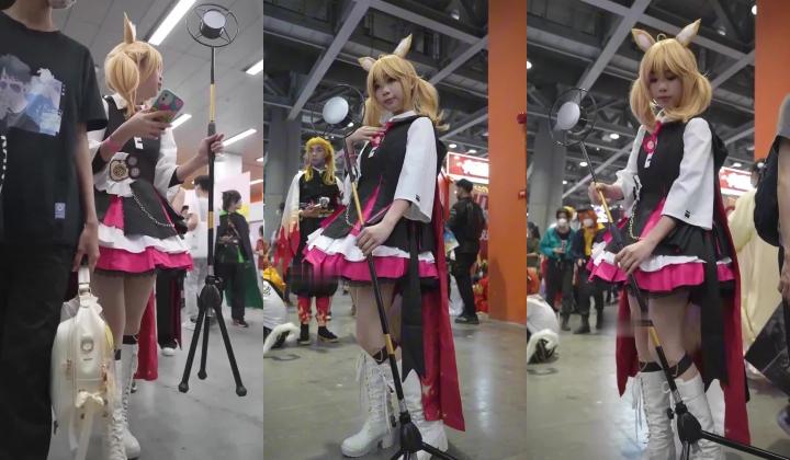 超强画质『BCbananacat』街拍系列合集 前后抄底COSPLAY聚会里的嫩妹