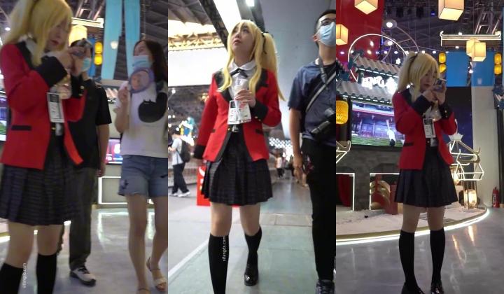 超强画质『BCbananacat』街拍系列合集 前后抄底COSPLAY聚会里的嫩妹