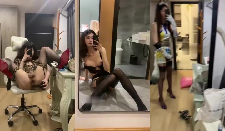 直男最爱，励志做个真正的女人，180身高，高颜值，极品身材T娘【不爱吃菠萝】自慰啪啪，最懂男人的