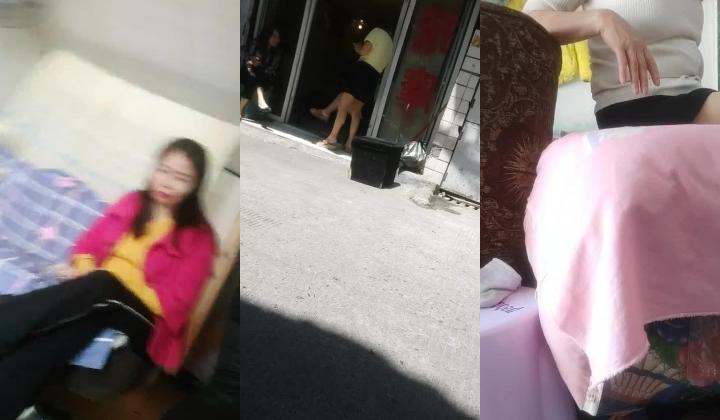 【站街女】走了几家 还是回到第一家看中绿衣熟女 进屋速战速决