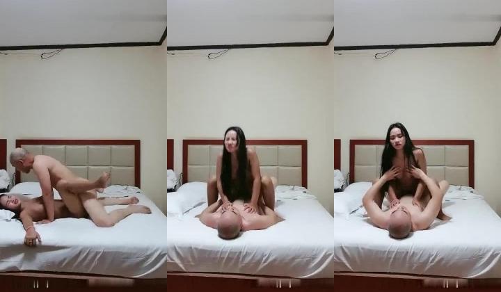 广东修车老司机光头哥《探秘金三角》吃了性药爆草颜值还可以就是皮肤黑了点的越南妹