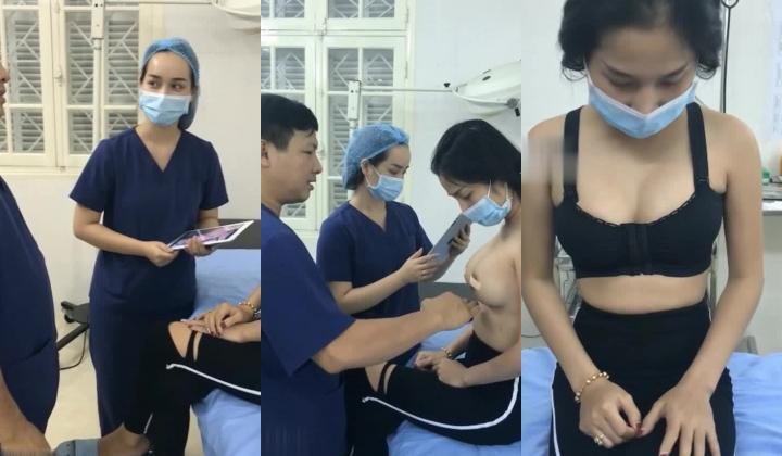 强悍流出整容医院拍摄前来做隆胸手术的妹子復诊检查视频，做了隆胸手术感觉还是不错的