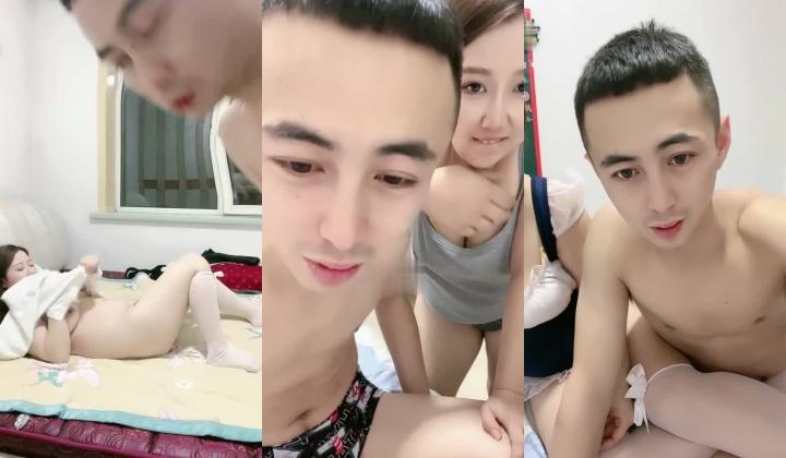 大晚上和素颜老婆日常性生活，白丝女仆装，深喉怼嘴，后入一顿打桩