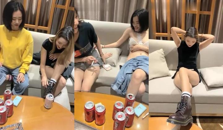 【人间水密桃】颜值不错妖艳妹子和闺蜜一起玩，口交上位骑乘大力猛操呻吟