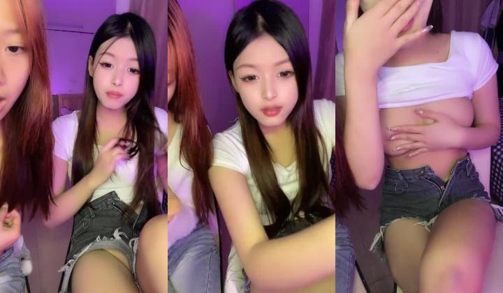 两个00后颜值美少女！超级嫩紧致小穴！幸福炮友操逼，撸硬特写视角抽插，浴室洗澡掰开小穴