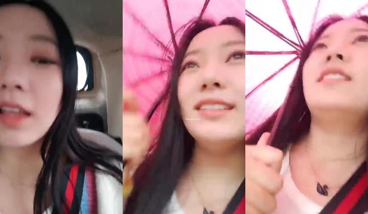 性感美女兔兔小护士家中挑逗自拍白皙皮肤美乳，灵活小舌头