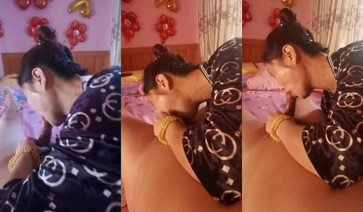 【乱伦熟女】皮肤白皙风骚丈母娘在婚房与女婿啪啪口交（上）
