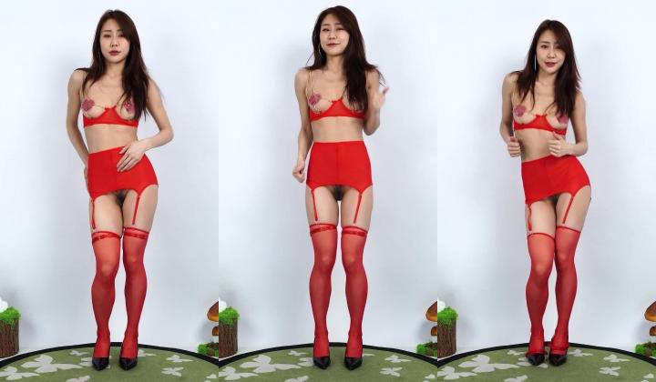 顶级舞团【U秀】狐灵2期，极品美女顶B裸舞双视角