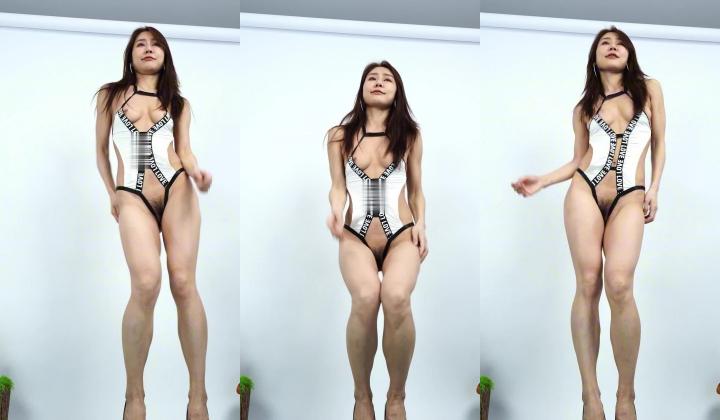 顶级舞团【U秀】狐灵2期，极品美女顶B裸舞双视角