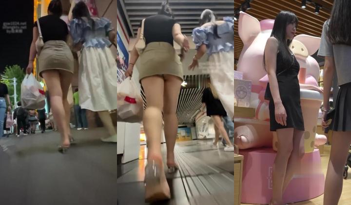 大神偷拍美女 ️包臀裙美女逛街柜台前全程弯腰撅屁股侧面露毛 ️透明骚高跟 超短包臀裙丰腴白嫩肥臀