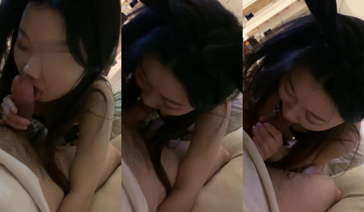 ️吉林情侣不雅自拍流出，小兔子乖呀乖带上耳朵吃起来，镜子前大力后入乖乖配合