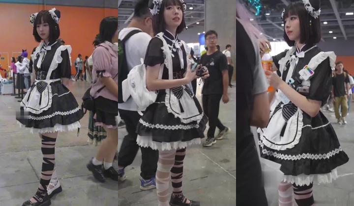 超强画质『BCbananacat』街拍系列 前后抄底COSPLAY聚会里的嫩妹