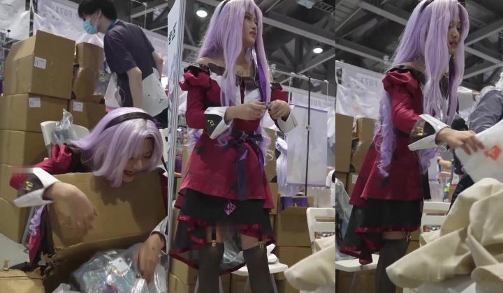 超强画质『BCbananacat』街拍系列 前后抄底COSPLAY聚会里的嫩妹