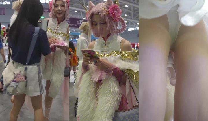 超强画质『BCbananacat』街拍系列 前后抄底COSPLAY聚会里的嫩妹
