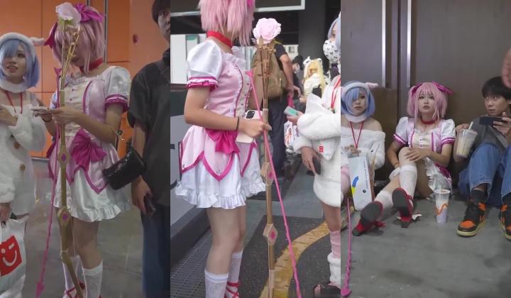 超强画质『BCbananacat』街拍系列 前后抄底COSPLAY聚会里的嫩妹