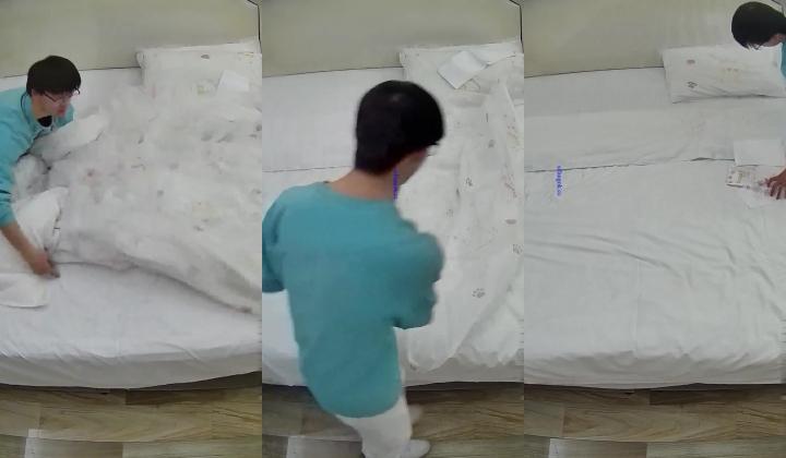 酒店偷拍爱干净每天都要换可爱床单的御姐范眼镜反差婊两天挨五顿操