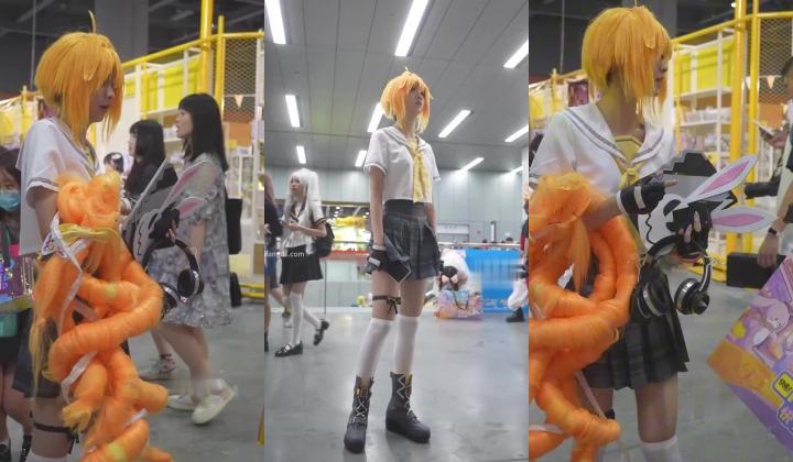 超强画质『BCbananacat』街拍系列合集 抄底COSPLAY聚会里的嫩妹