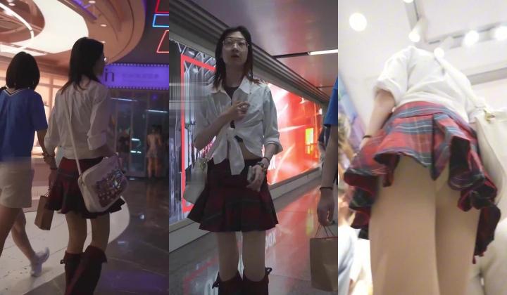 超强画质『BCbananacat』街拍系列合集 抄底COSPLAY聚会里的嫩妹