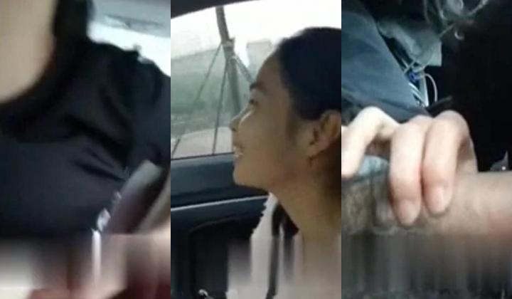 “哥哥骚逼好痒我要你射”大龄白领姐姐下班搭乘黑车主动伸手摸鸟挑逗司机车停路边车震叫的超骚内射对白