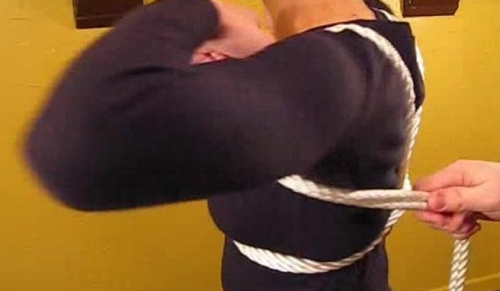 绳艺捆绑教程 Pentagram_harness