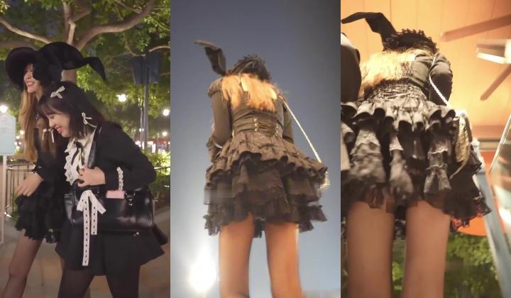 超强画质『BCbananacat』街拍系列 闺蜜逛街一起被抄底