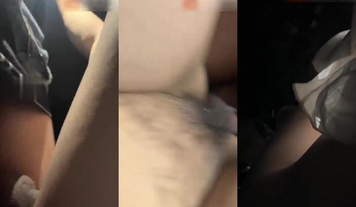 【对白刺激】大晚上驾车接上加班的少妇偷情，脱下裤子打灯光掰穴在菜地边操逼，第一人称视角后入无套内
